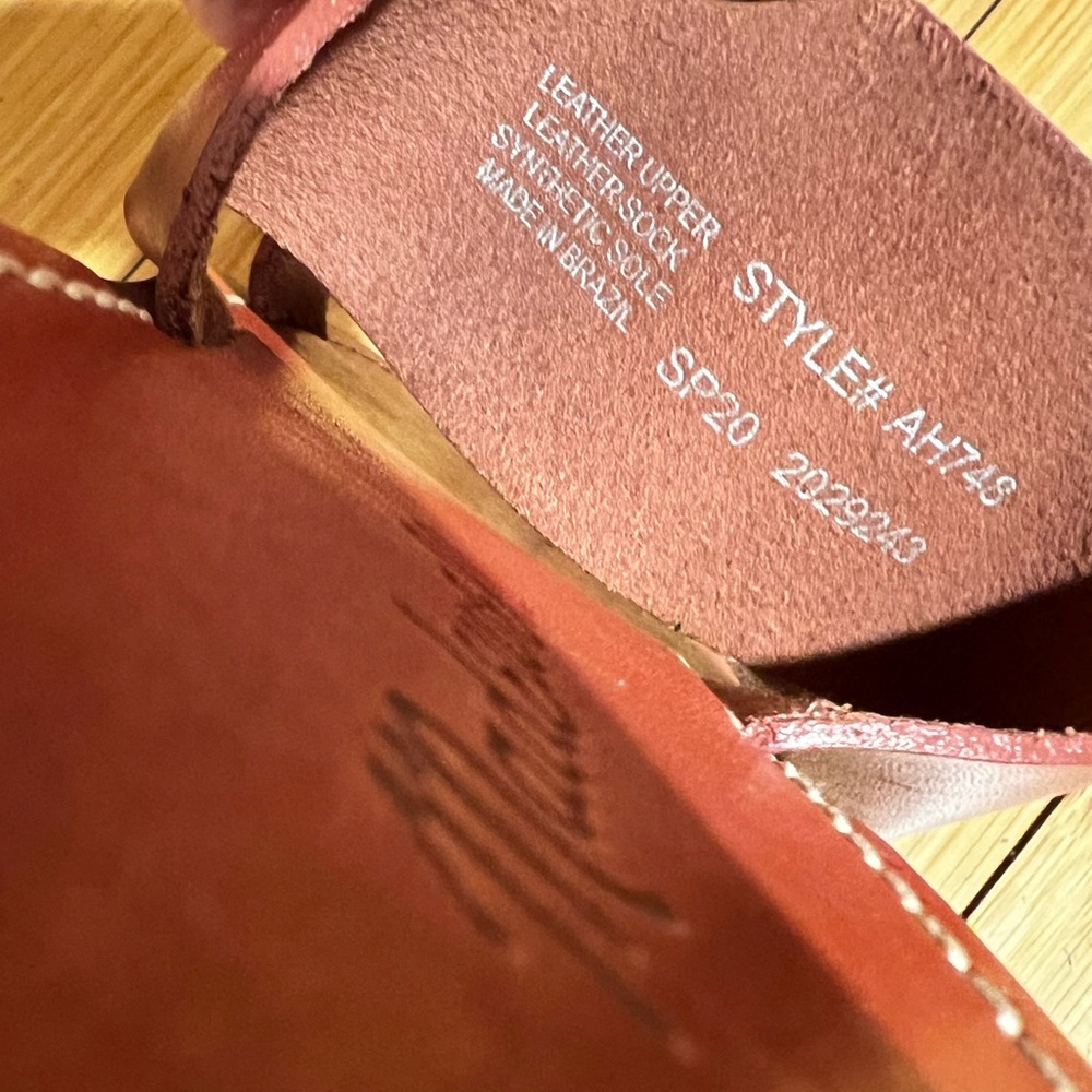 Madewell The Boardwalk Double-Strap Slide Sandals In Weathered Brick Size 8 - Picture 8 of 16